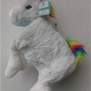 Kids’ Animal Throw And Pillow Set unicorn blue throw rainbow hair Comfort Bay